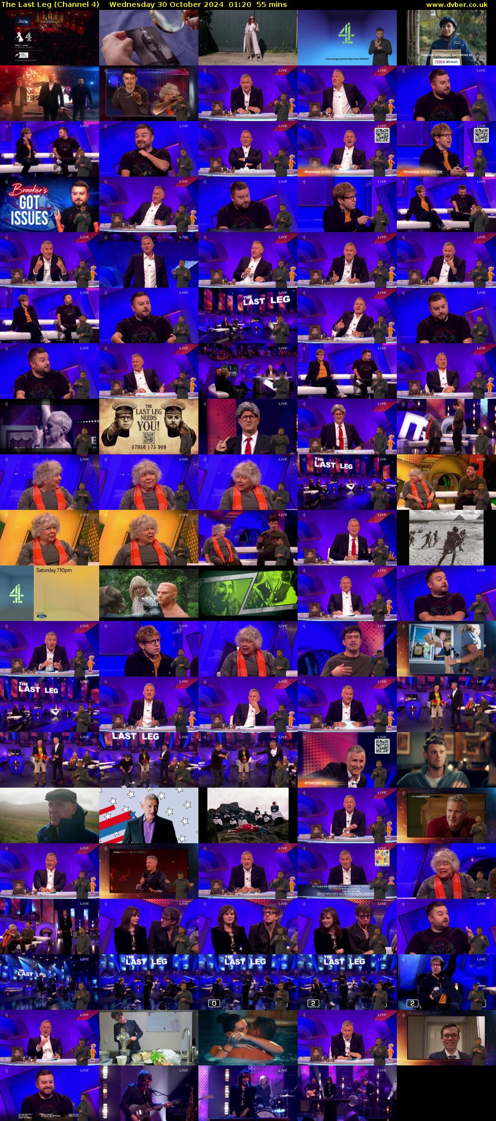 The Last Leg (Channel 4) Wednesday 30 October 2024 01:20 - 02:15