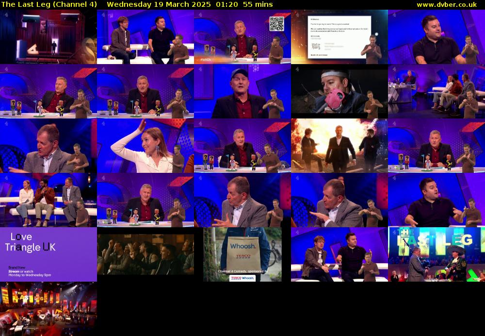 The Last Leg (Channel 4) Wednesday 19 March 2025 01:20 - 02:15