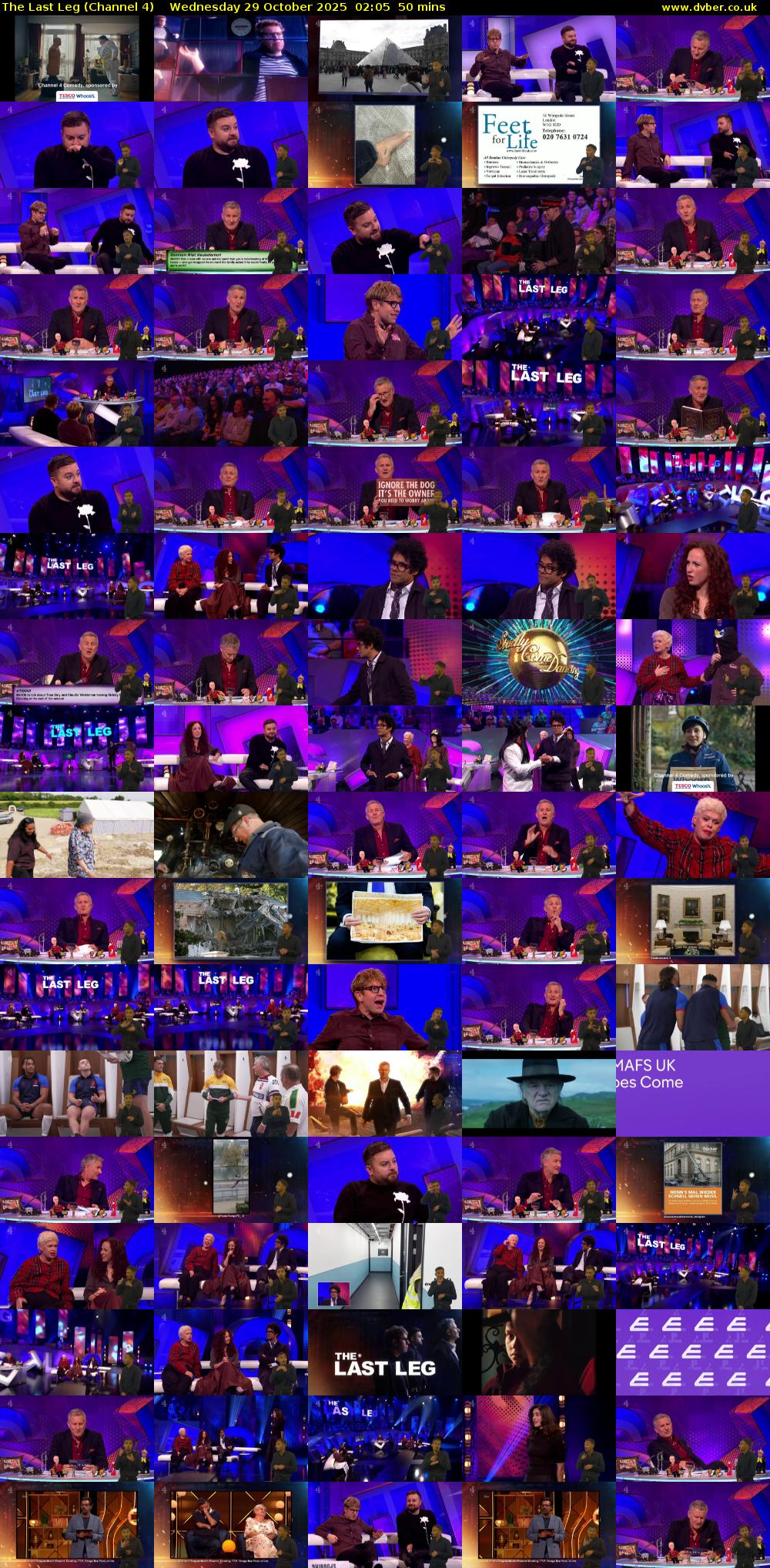 The Last Leg (Channel 4) Wednesday 29 October 2025 02:05 - 02:55