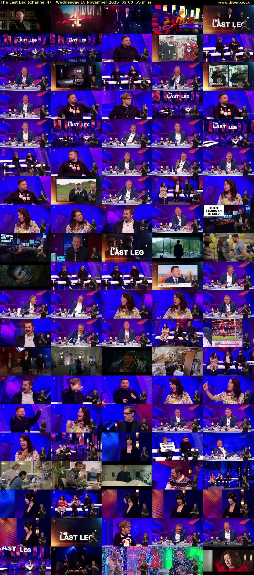 The Last Leg (Channel 4) Wednesday 19 November 2025 01:00 - 01:55