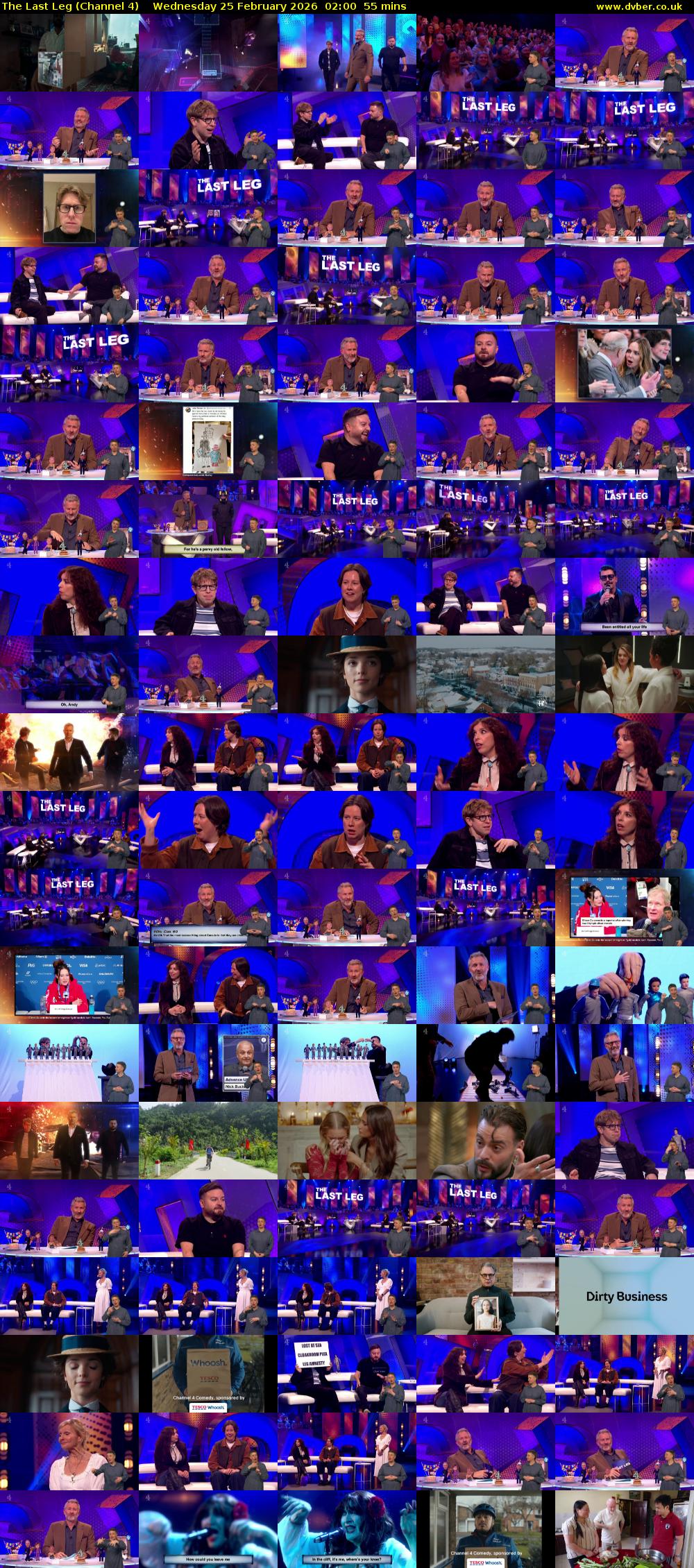The Last Leg (Channel 4) Wednesday 25 February 2026 02:00 - 02:55