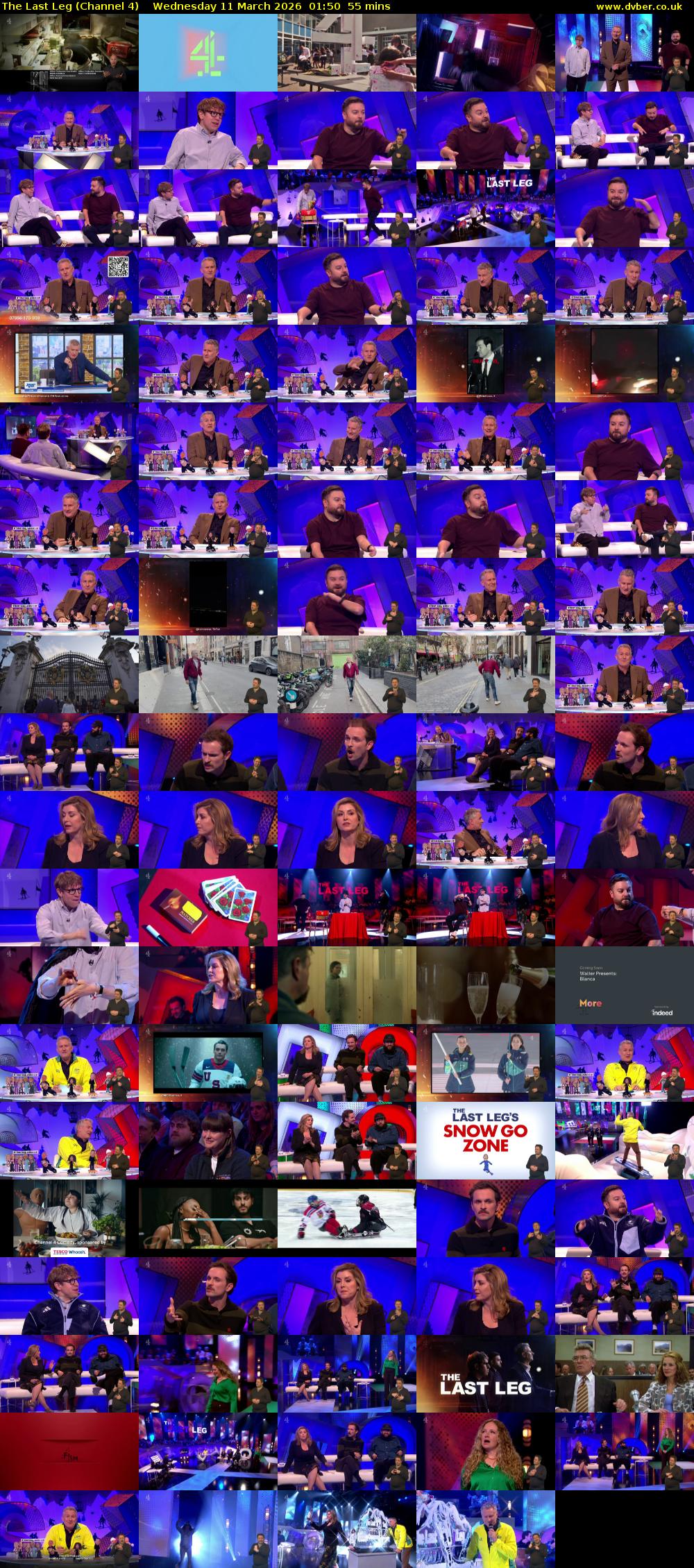 The Last Leg (Channel 4) Wednesday 11 March 2026 01:50 - 02:45