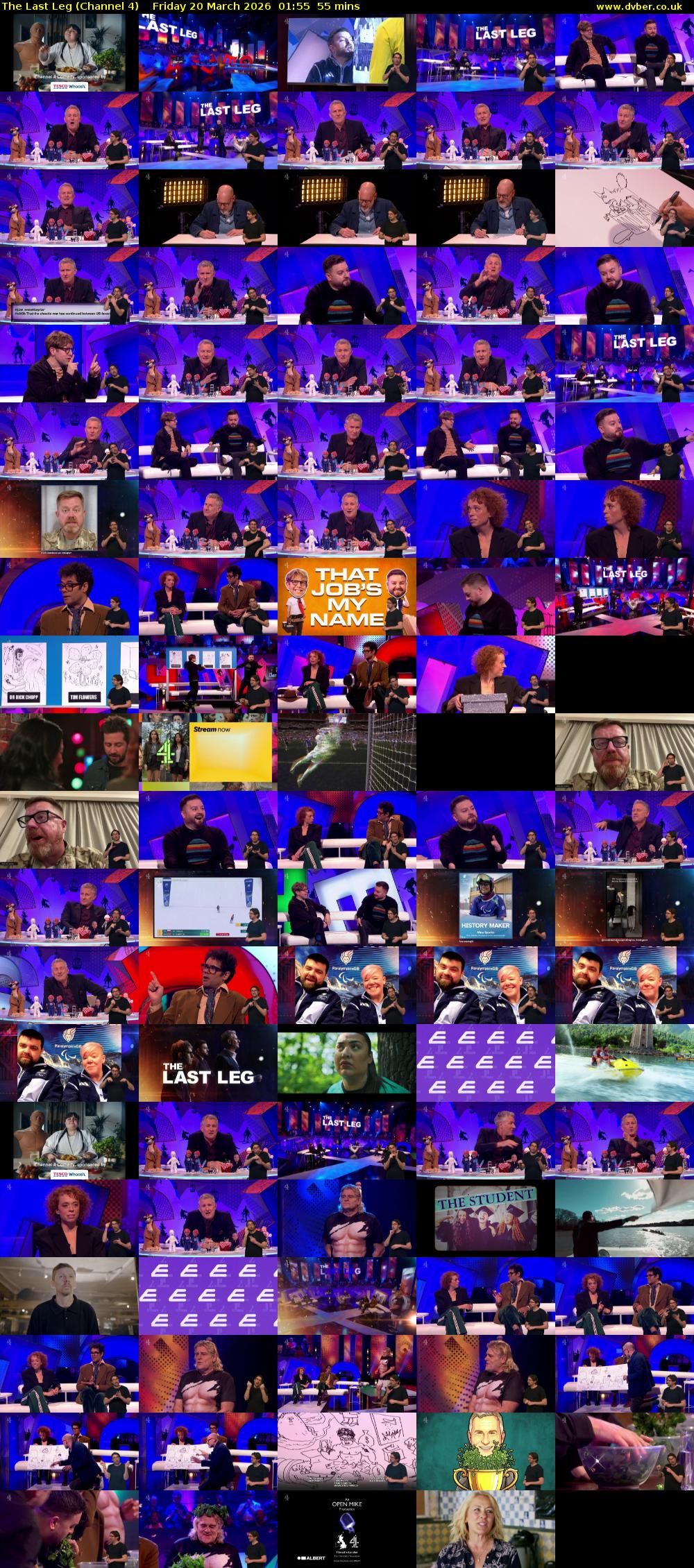 The Last Leg (Channel 4) Friday 20 March 2026 01:55 - 02:50