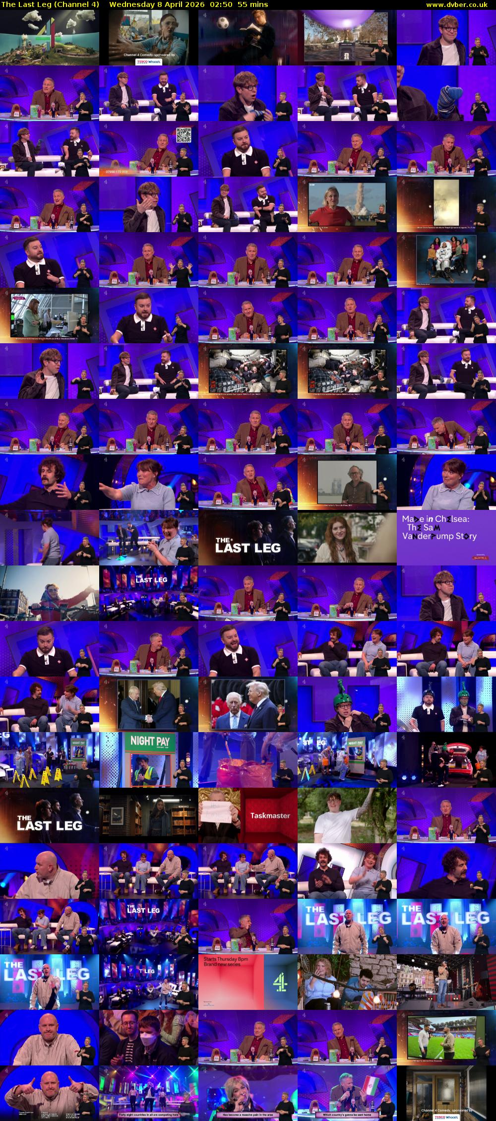 The Last Leg (Channel 4) Wednesday 8 April 2026 02:50 - 03:45