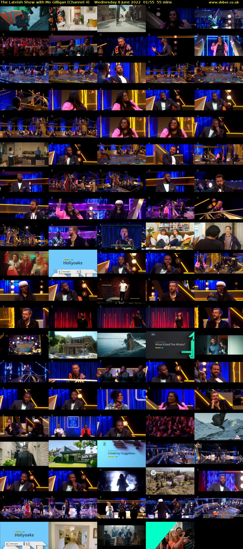 The Lateish Show with Mo Gilligan (Channel 4) Wednesday 8 June 2022 01:55 - 02:50