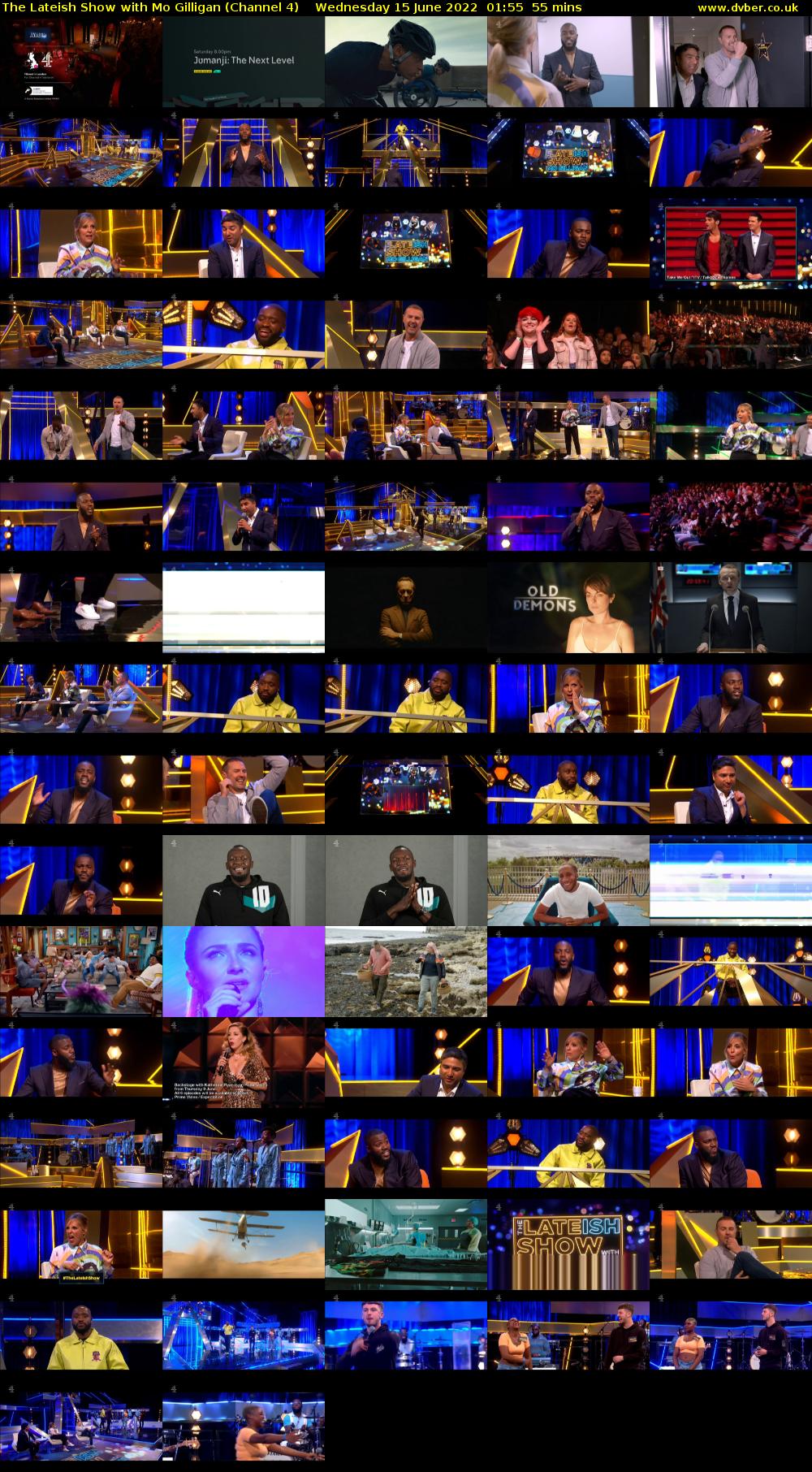 The Lateish Show with Mo Gilligan (Channel 4) Wednesday 15 June 2022 01:55 - 02:50