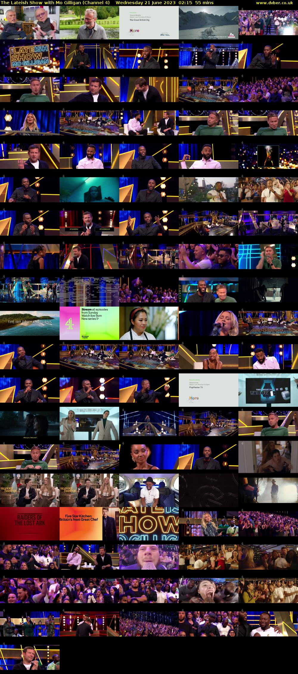 The Lateish Show with Mo Gilligan (Channel 4) Wednesday 21 June 2023 02:15 - 03:10
