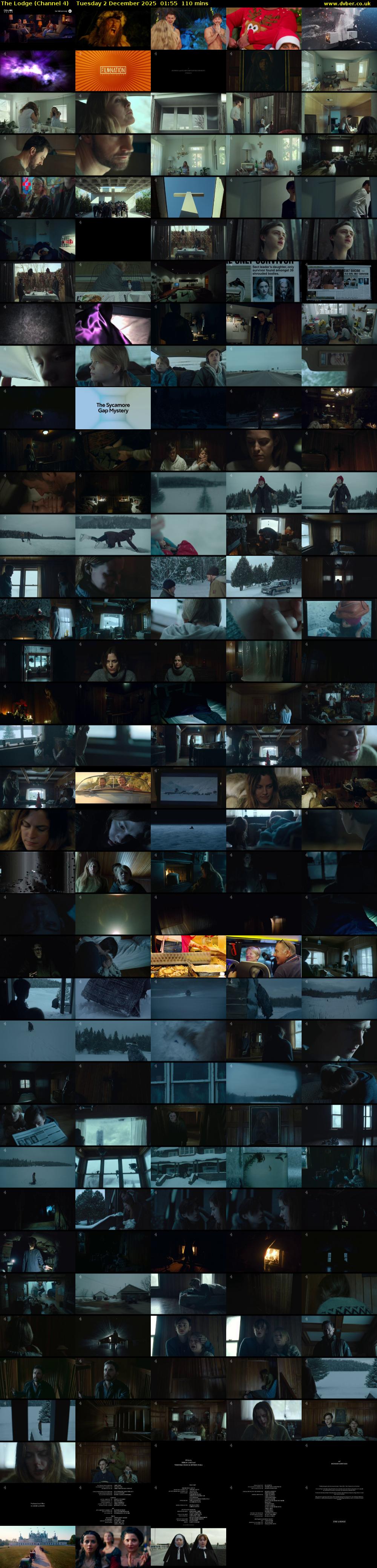 The Lodge (Channel 4) Tuesday 2 December 2025 01:55 - 03:45