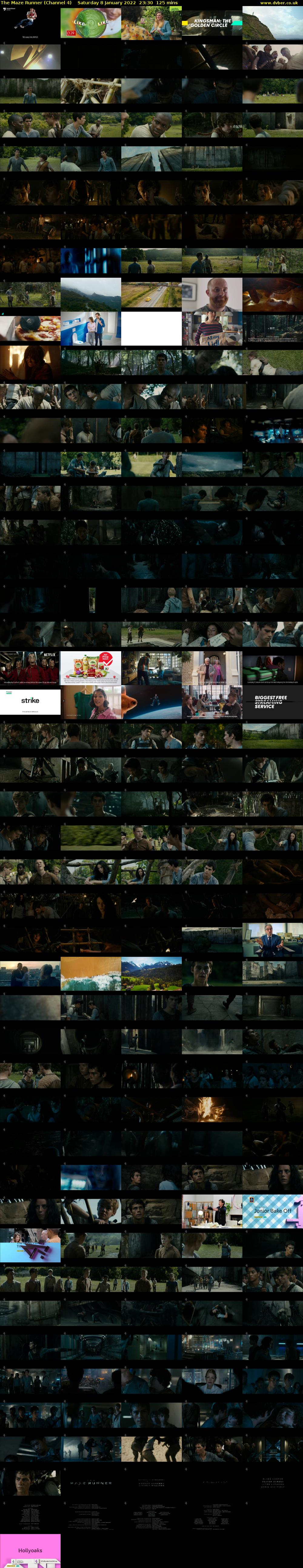 The Maze Runner (Channel 4) Saturday 8 January 2022 23:30 - 01:35