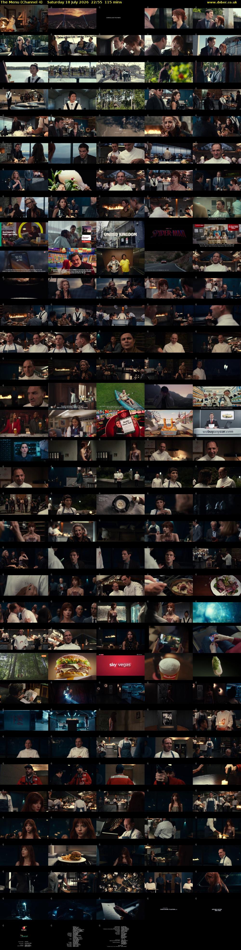 The Menu (Channel 4) Saturday 18 July 2026 22:55 - 00:50