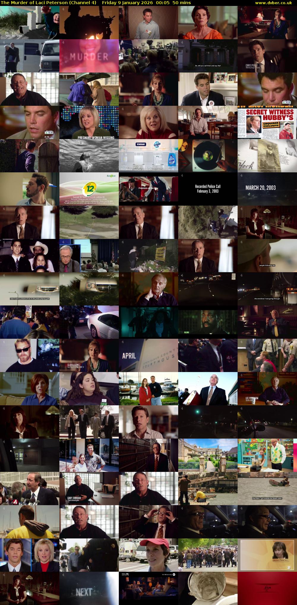 The Murder of Laci Peterson (Channel 4) Friday 9 January 2026 00:05 - 00:55