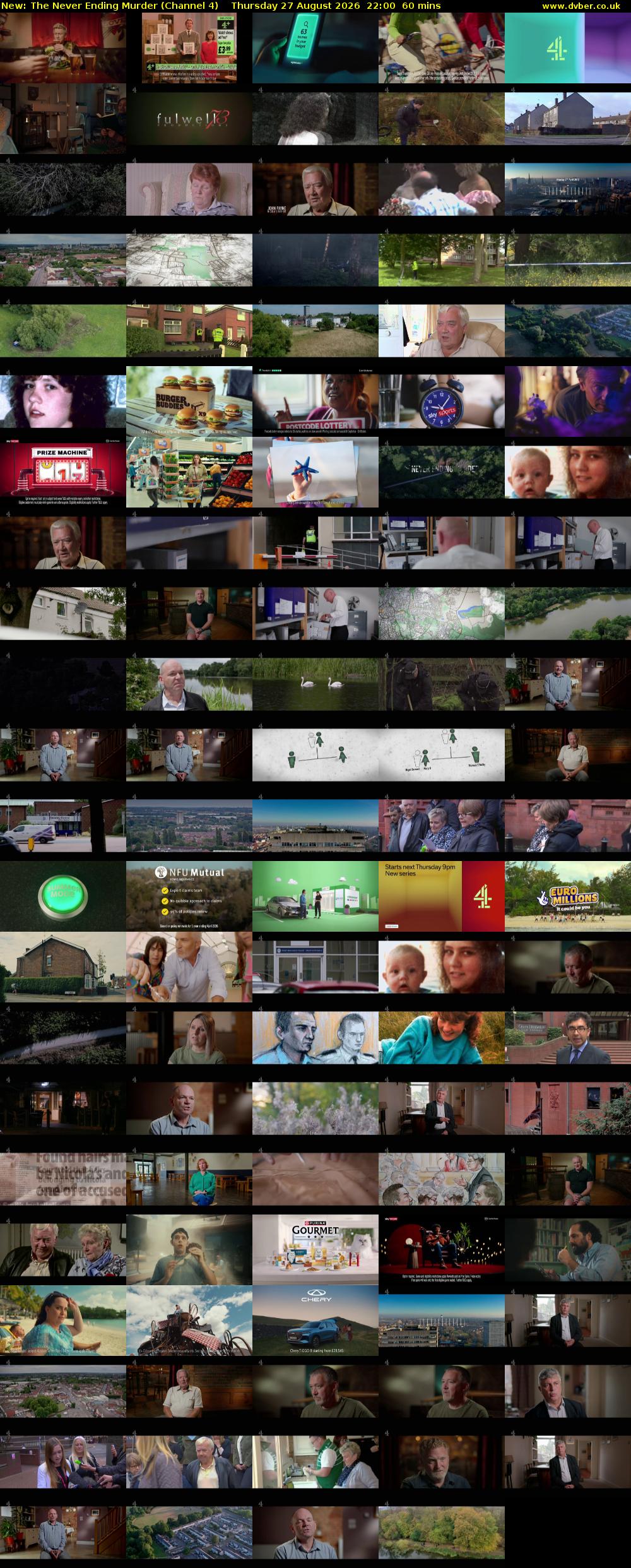 The Never Ending Murder (Channel 4) Thursday 27 August 2026 22:00 - 23:00