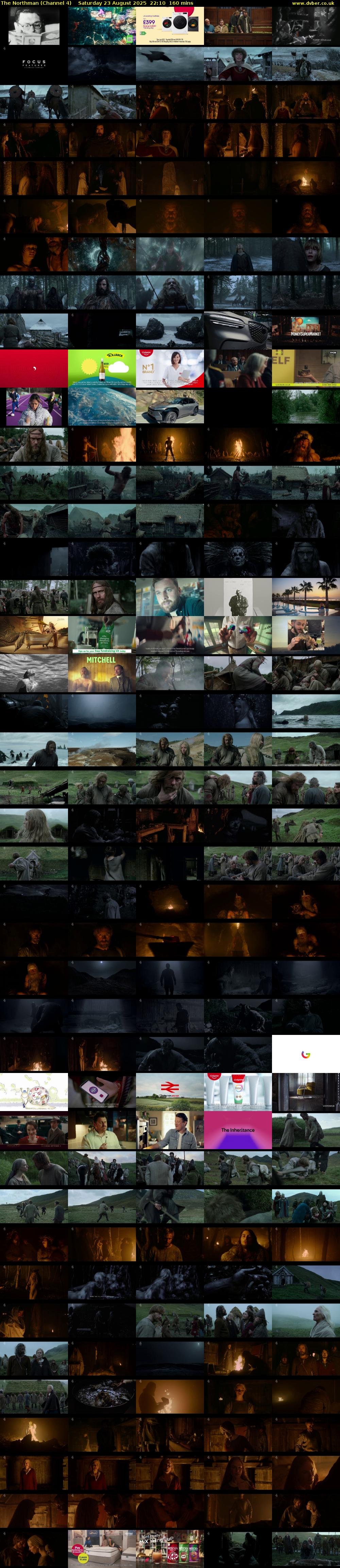 The Northman (Channel 4) Saturday 23 August 2025 22:10 - 00:50