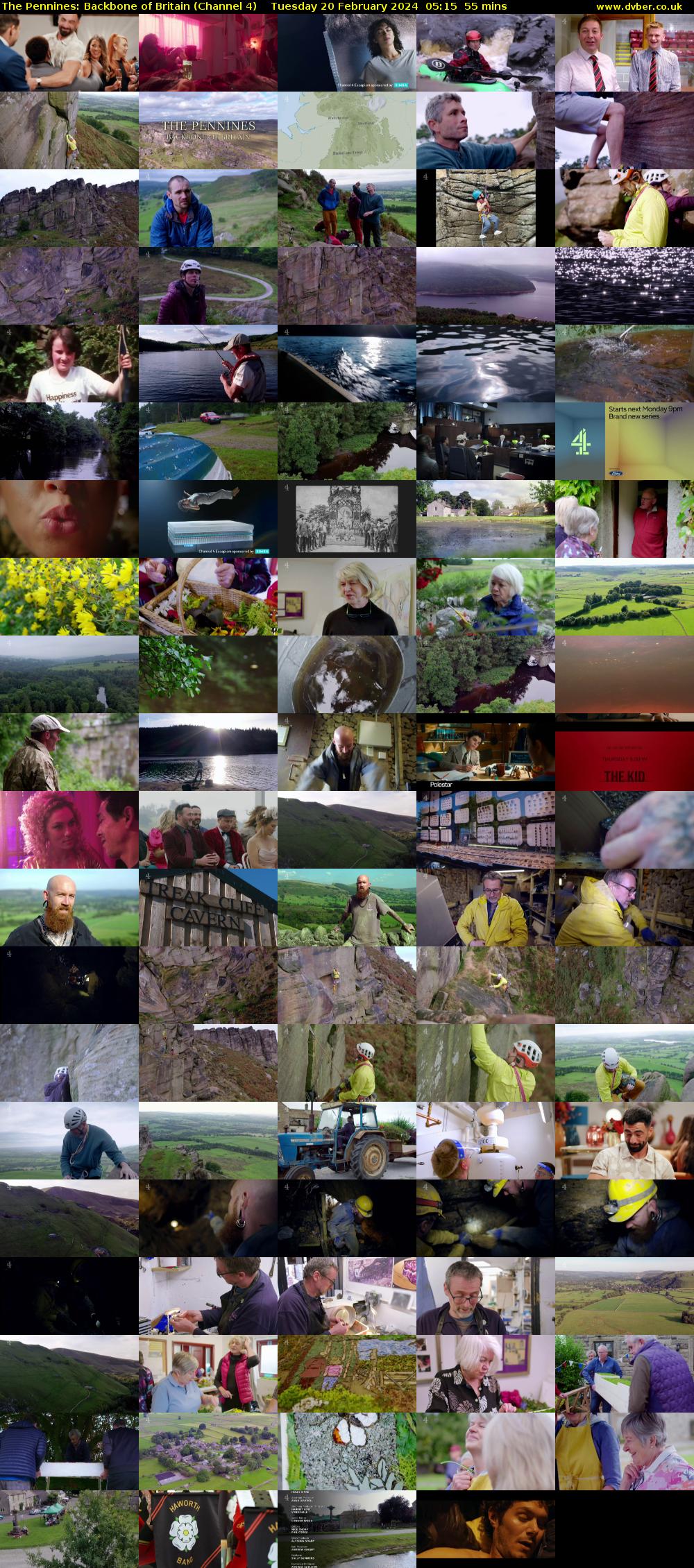 The Pennines: Backbone of Britain (Channel 4) Tuesday 20 February 2024 05:15 - 06:10
