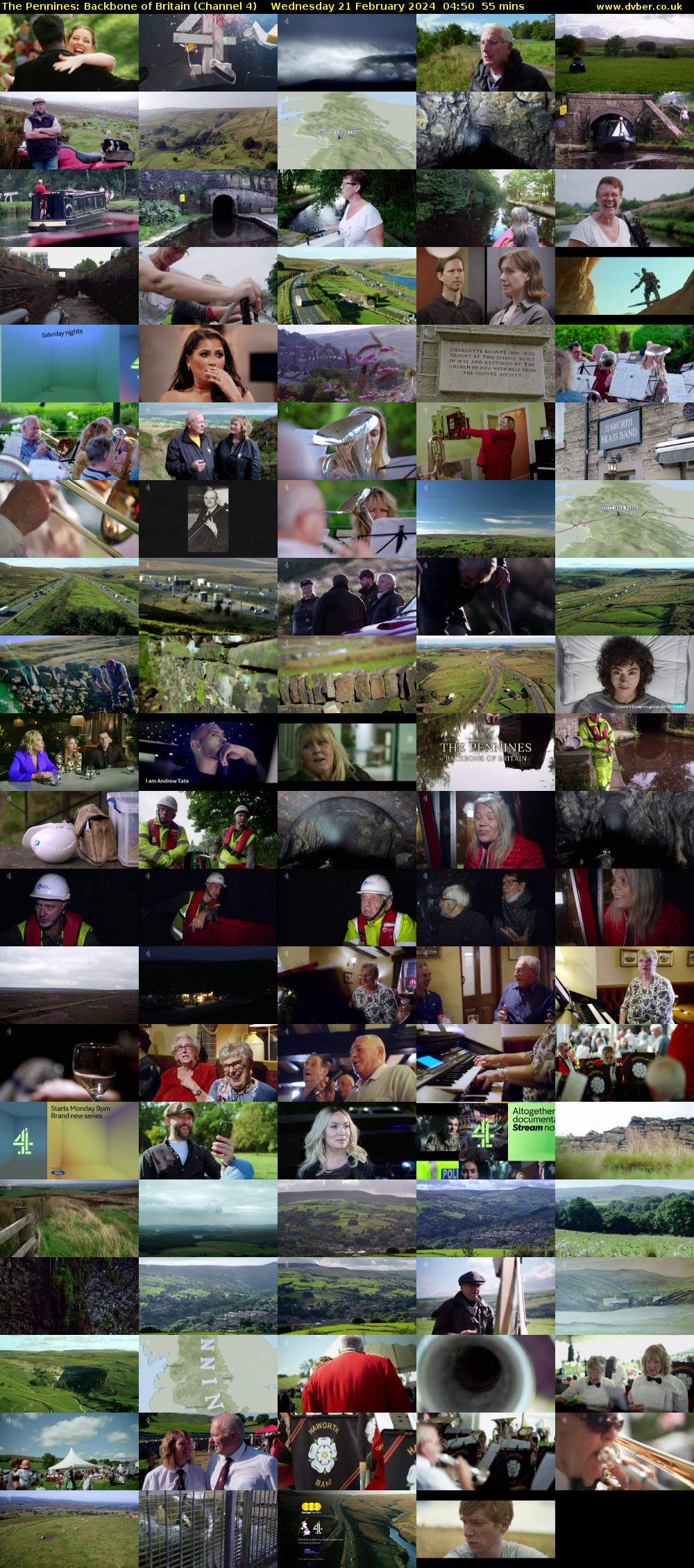 The Pennines: Backbone of Britain (Channel 4) Wednesday 21 February 2024 04:50 - 05:45