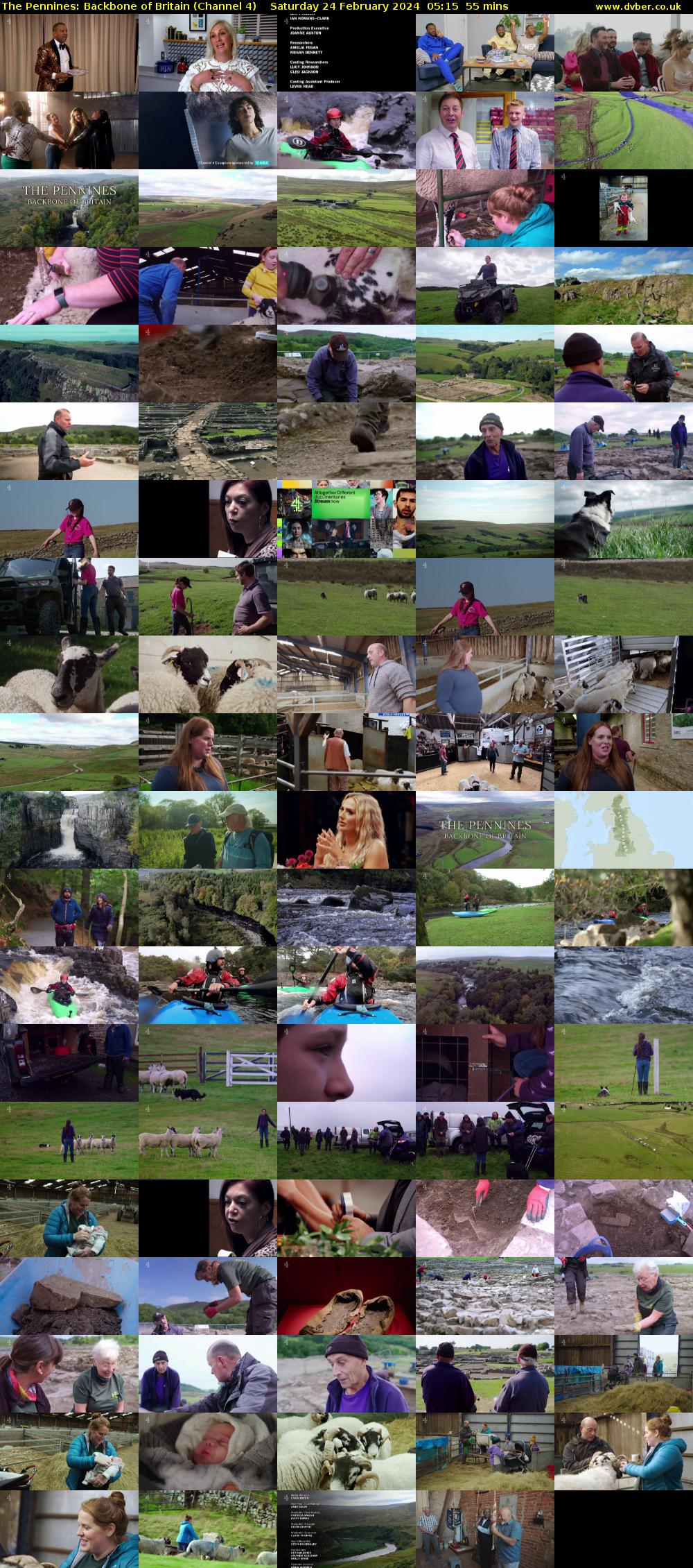 The Pennines: Backbone of Britain (Channel 4) Saturday 24 February 2024 05:15 - 06:10