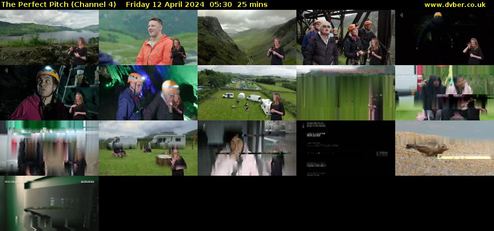 The Perfect Pitch (Channel 4) Friday 12 April 2024 05:30 - 05:55