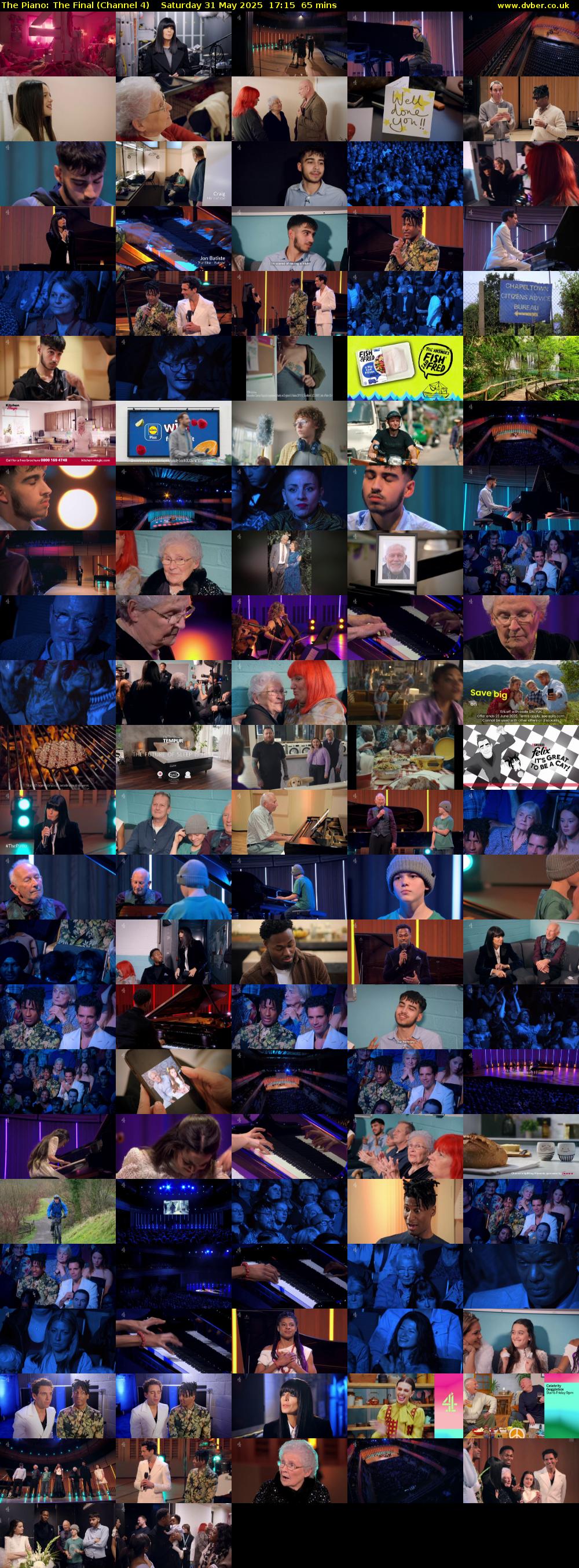 The Piano: The Final (Channel 4) Saturday 31 May 2025 17:15 - 18:20