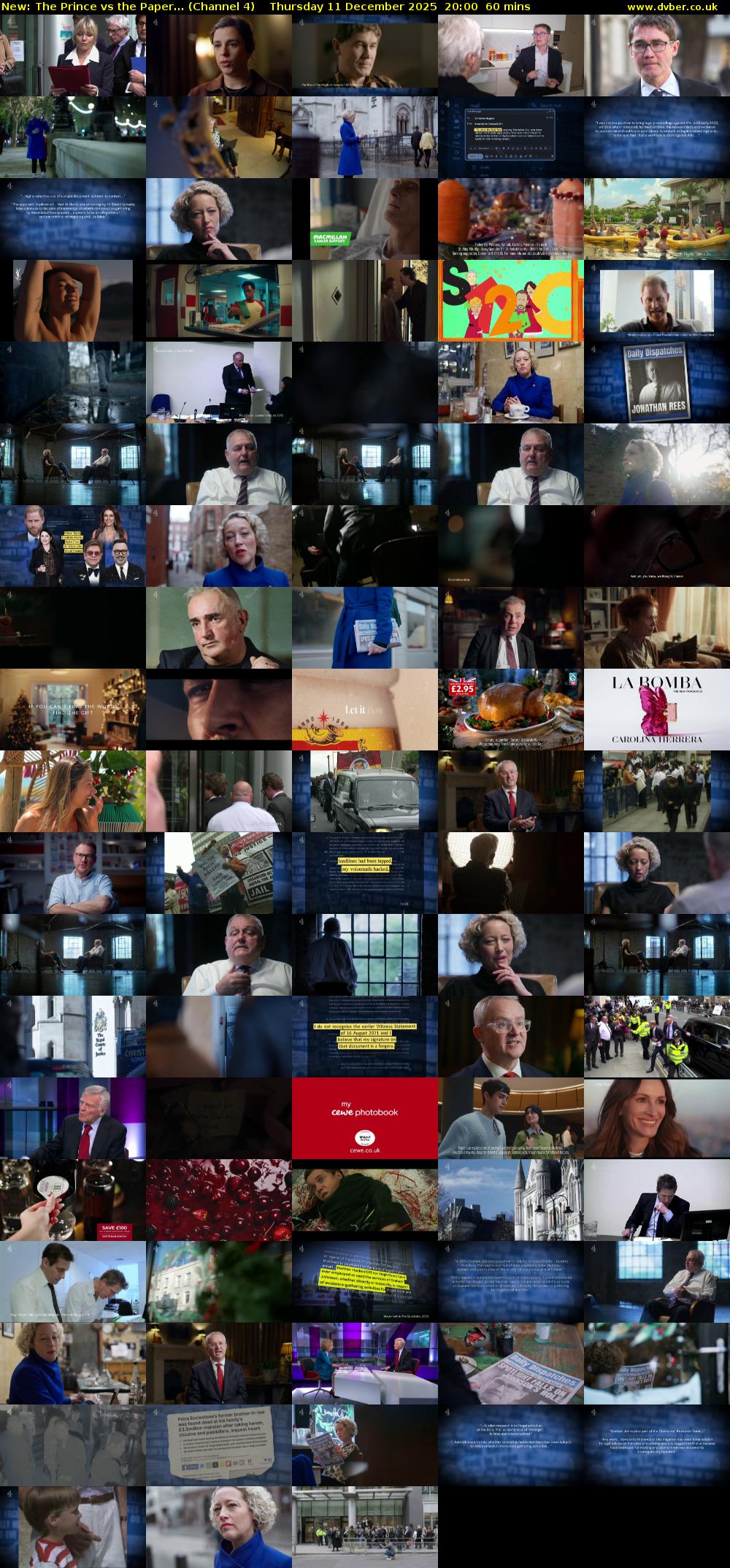 The Prince vs the Paper... (Channel 4) Thursday 11 December 2025 20:00 - 21:00