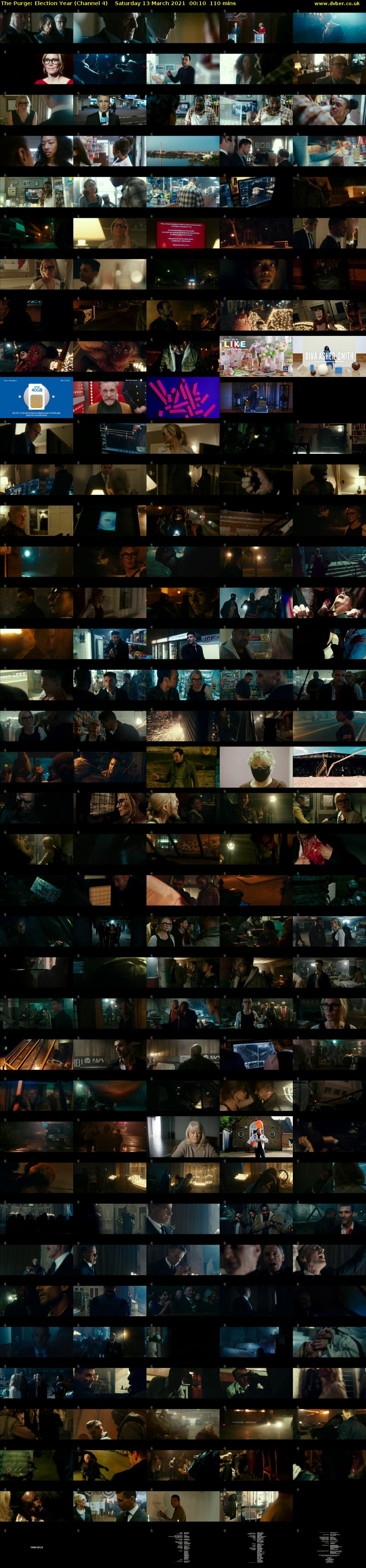 The Purge: Election Year (Channel 4) Saturday 13 March 2021 00:10 - 02:00