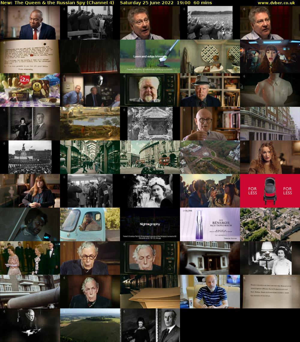 The Queen & the Russian Spy (Channel 4) Saturday 25 June 2022 19:00 - 20:00