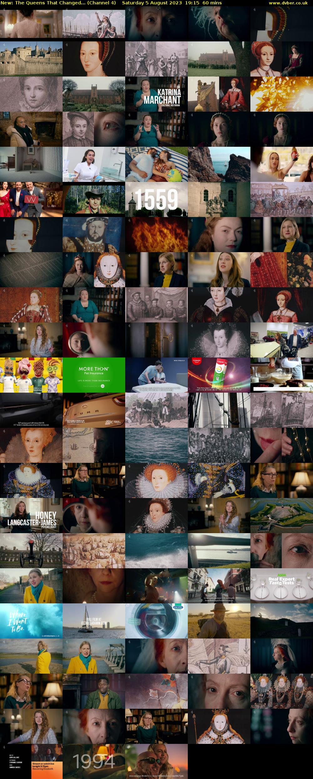 The Queens That Changed... (Channel 4) Saturday 5 August 2023 19:15 - 20:15