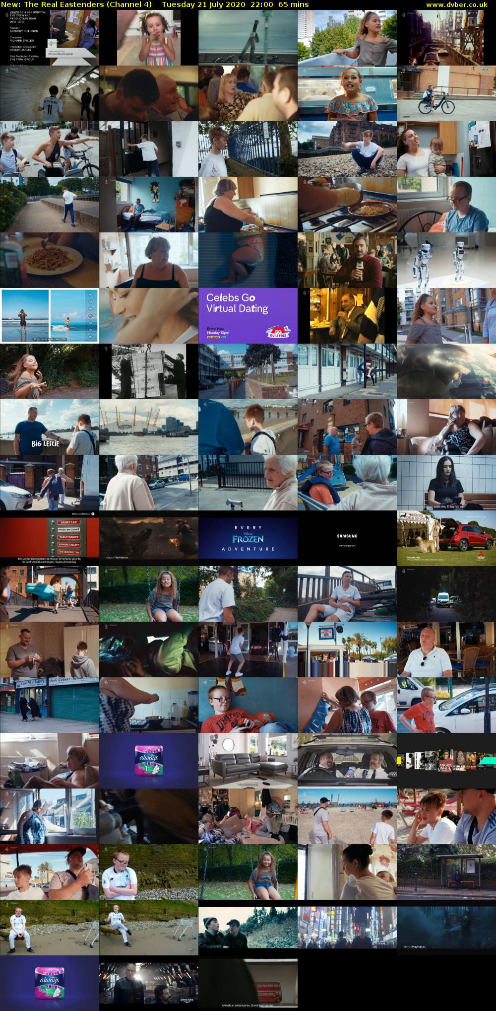 The Real Eastenders (Channel 4) Tuesday 21 July 2020 22:00 - 23:05
