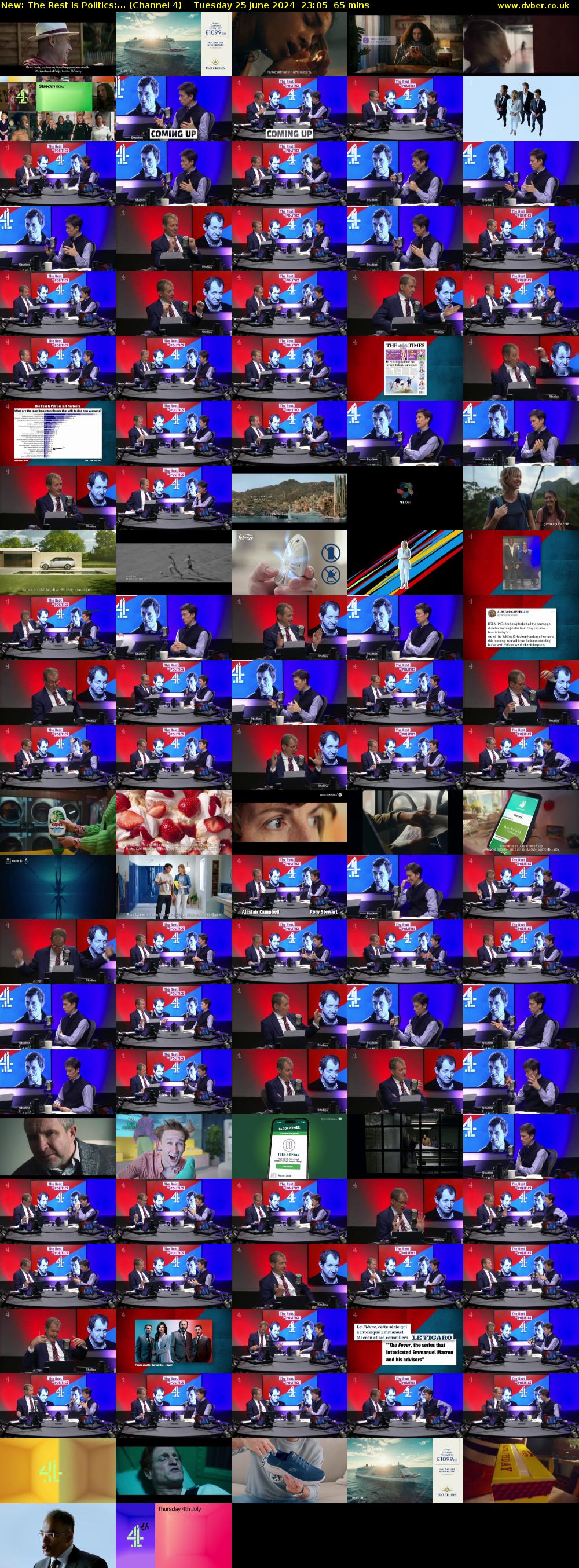 The Rest Is Politics:... (Channel 4) Tuesday 25 June 2024 23:05 - 00:10