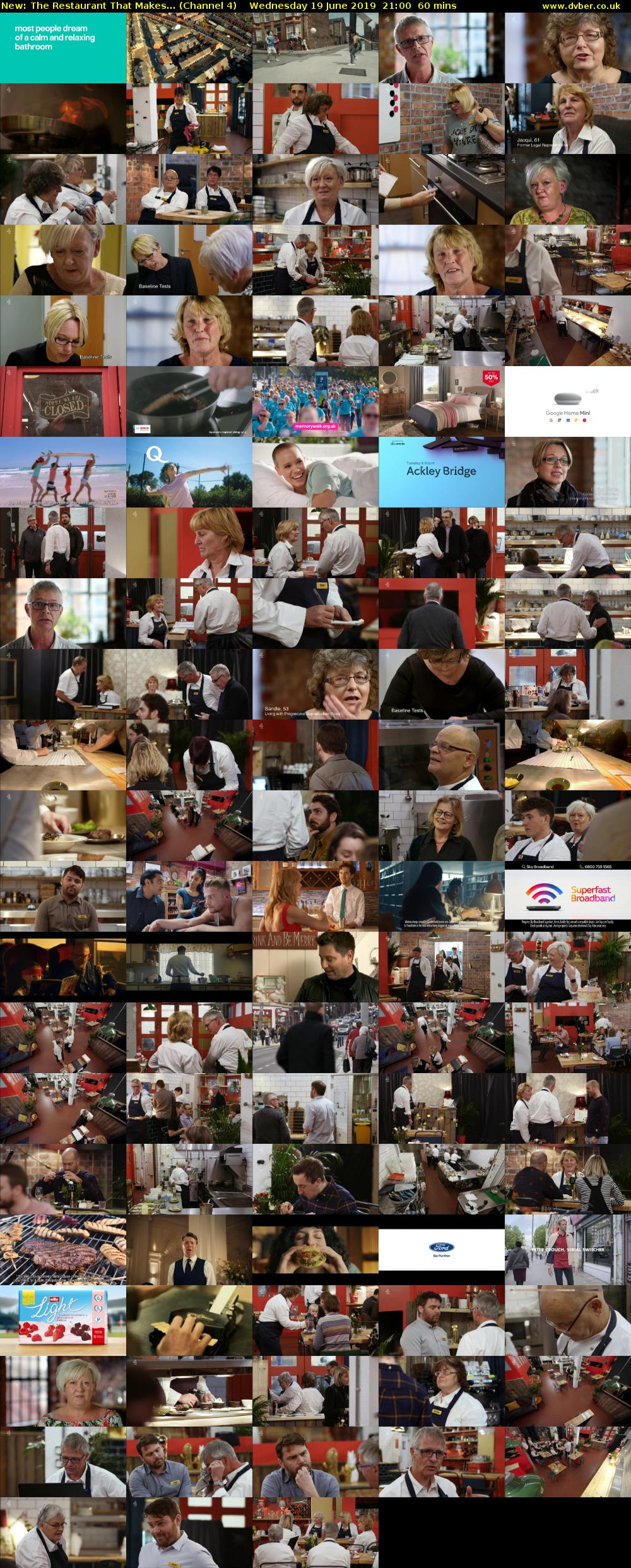 The Restaurant That Makes... (Channel 4) Wednesday 19 June 2019 21:00 - 22:00