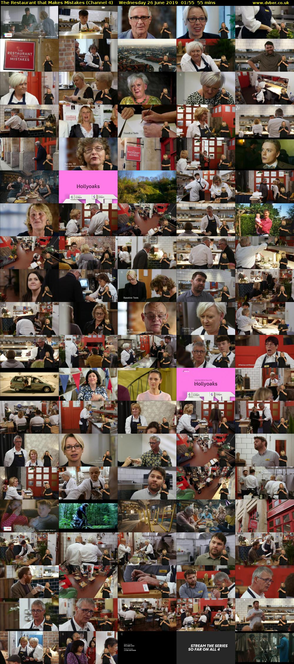 The Restaurant that Makes Mistakes (Channel 4) Wednesday 26 June 2019 01:55 - 02:50