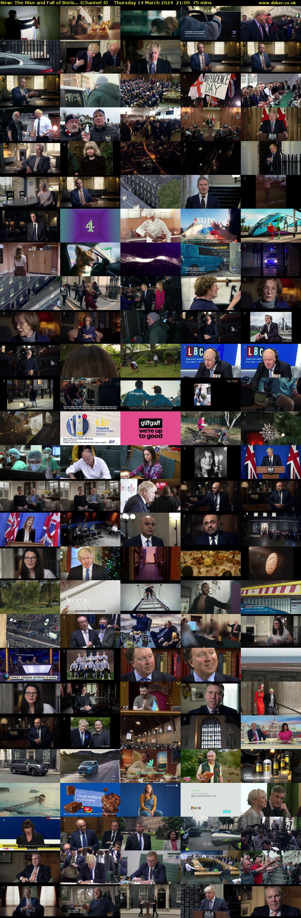 The Rise and Fall of Boris... (Channel 4) Thursday 14 March 2024 21:00 - 22:15