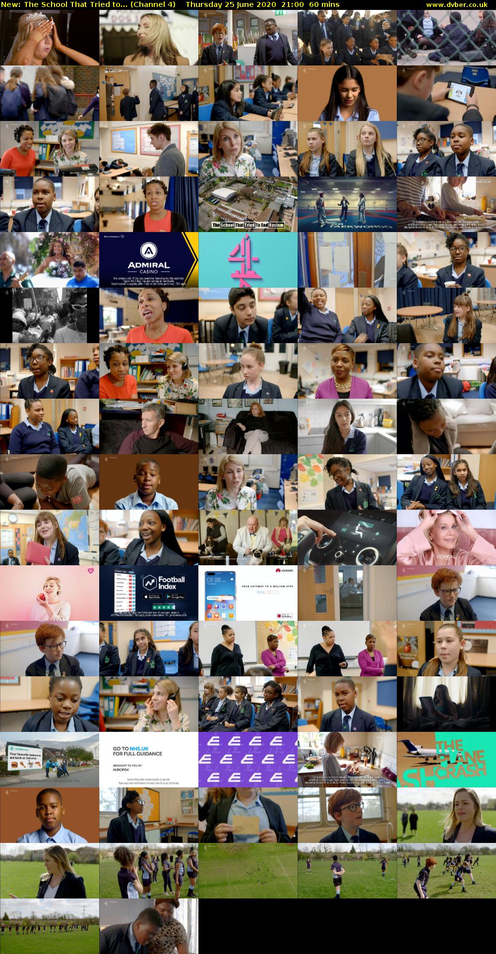 The School That Tried to... (Channel 4) Thursday 25 June 2020 21:00 - 22:00