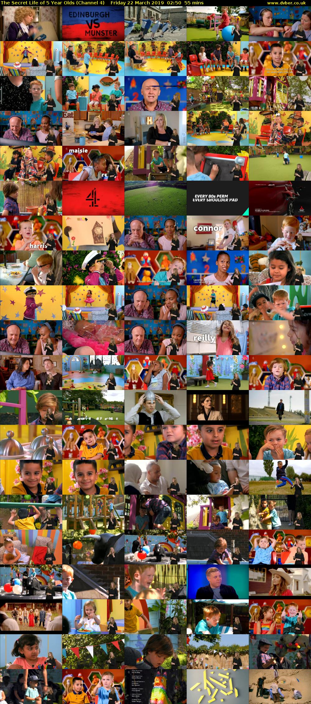 The Secret Life of 5 Year Olds (Channel 4) Friday 22 March 2019 02:50 - 03:45