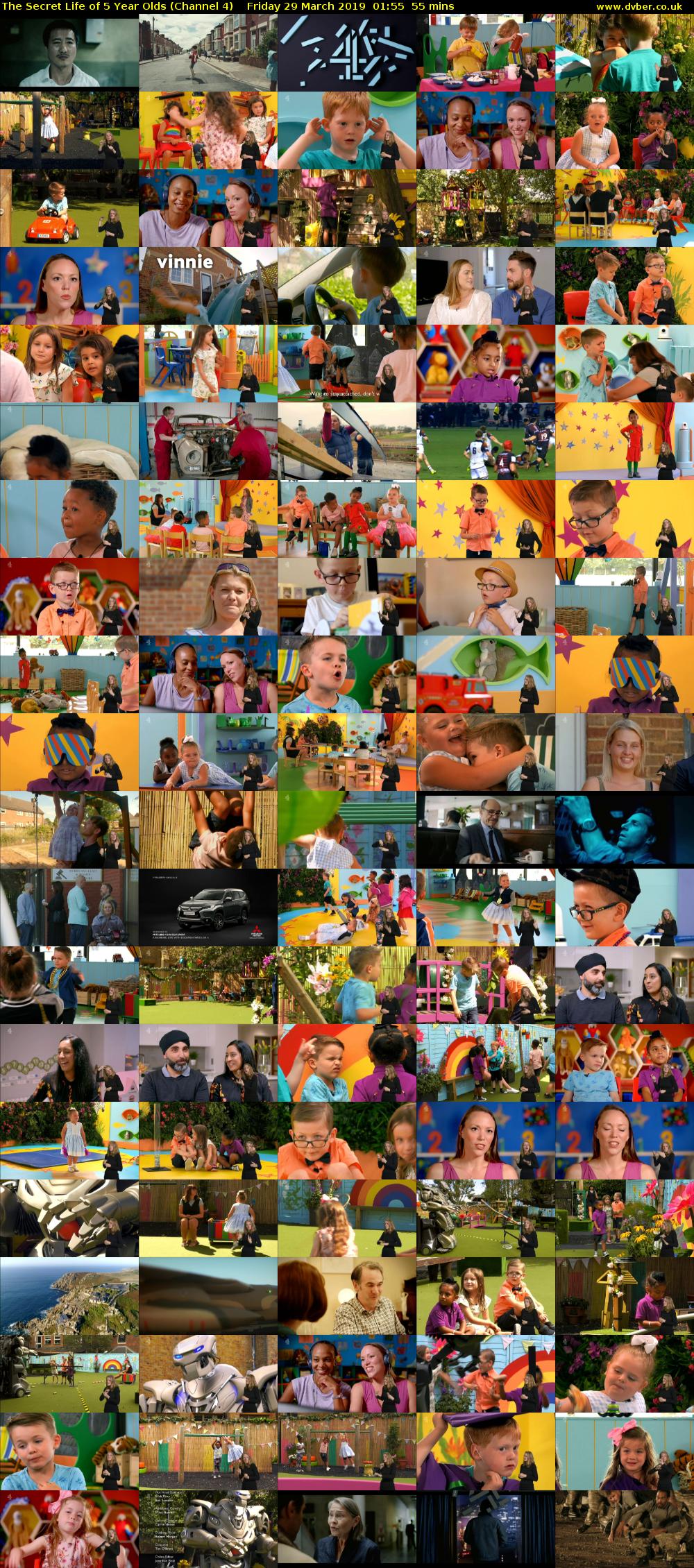 The Secret Life of 5 Year Olds (Channel 4) Friday 29 March 2019 01:55 - 02:50