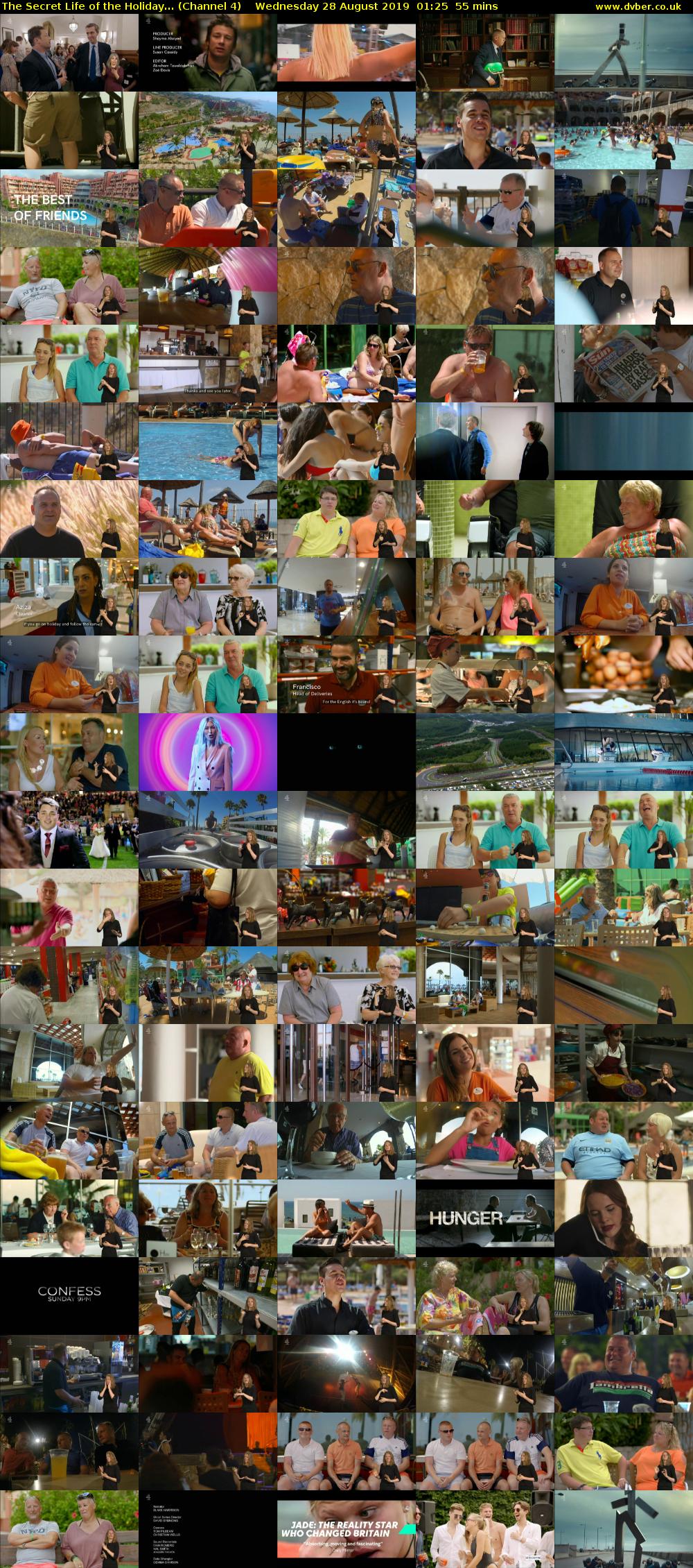 The Secret Life of the Holiday... (Channel 4) Wednesday 28 August 2019 01:25 - 02:20