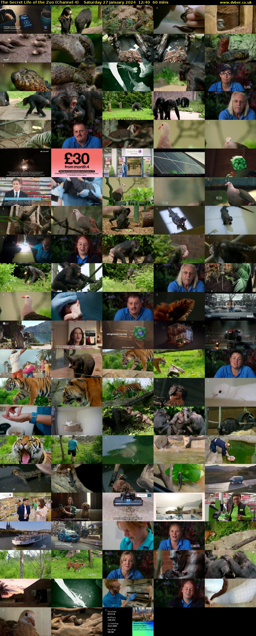 The Secret Life of the Zoo (Channel 4) Saturday 27 January 2024 12:40 - 13:40