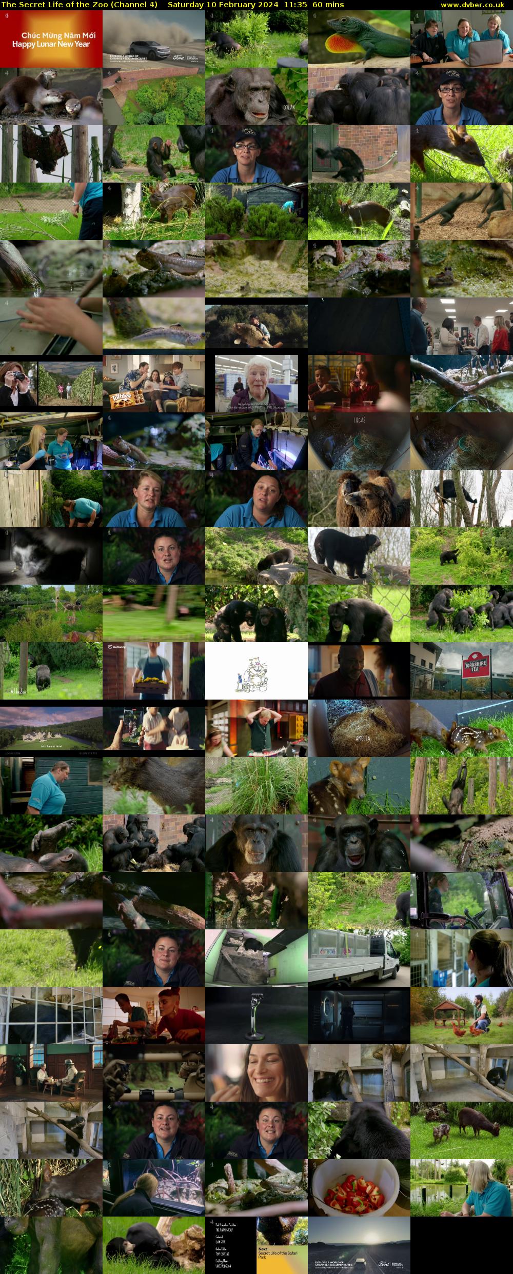 The Secret Life of the Zoo (Channel 4) Saturday 10 February 2024 11:35 - 12:35
