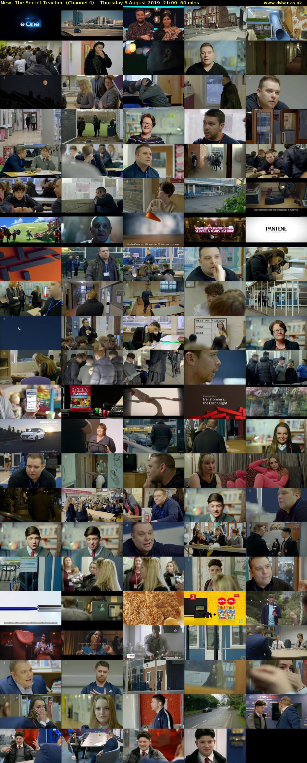 The Secret Teacher (Channel 4) Thursday 8 August 2019 21:00 - 22:00