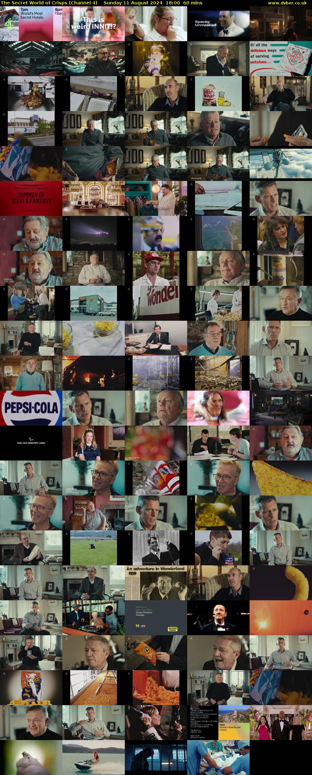 The Secret World of Crisps (Channel 4) Sunday 11 August 2024 18:00 - 19:00