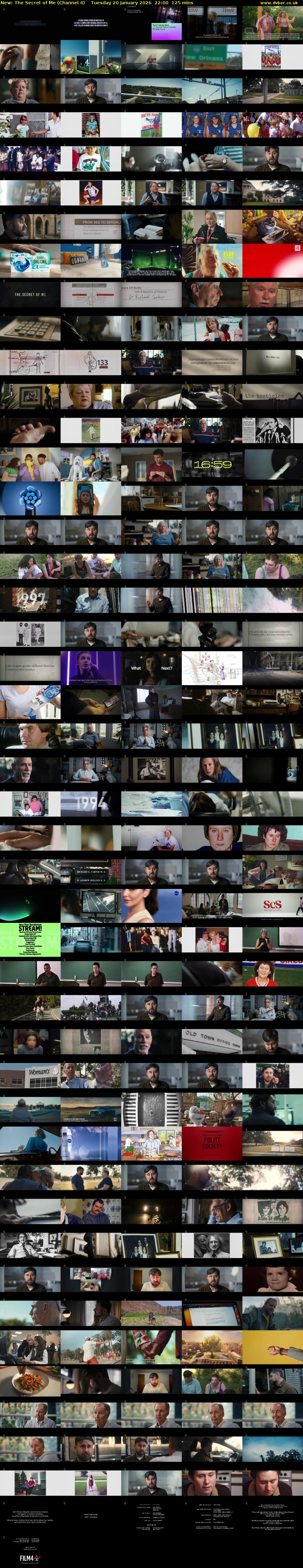 The Secret of Me (Channel 4) Tuesday 20 January 2026 22:00 - 00:05