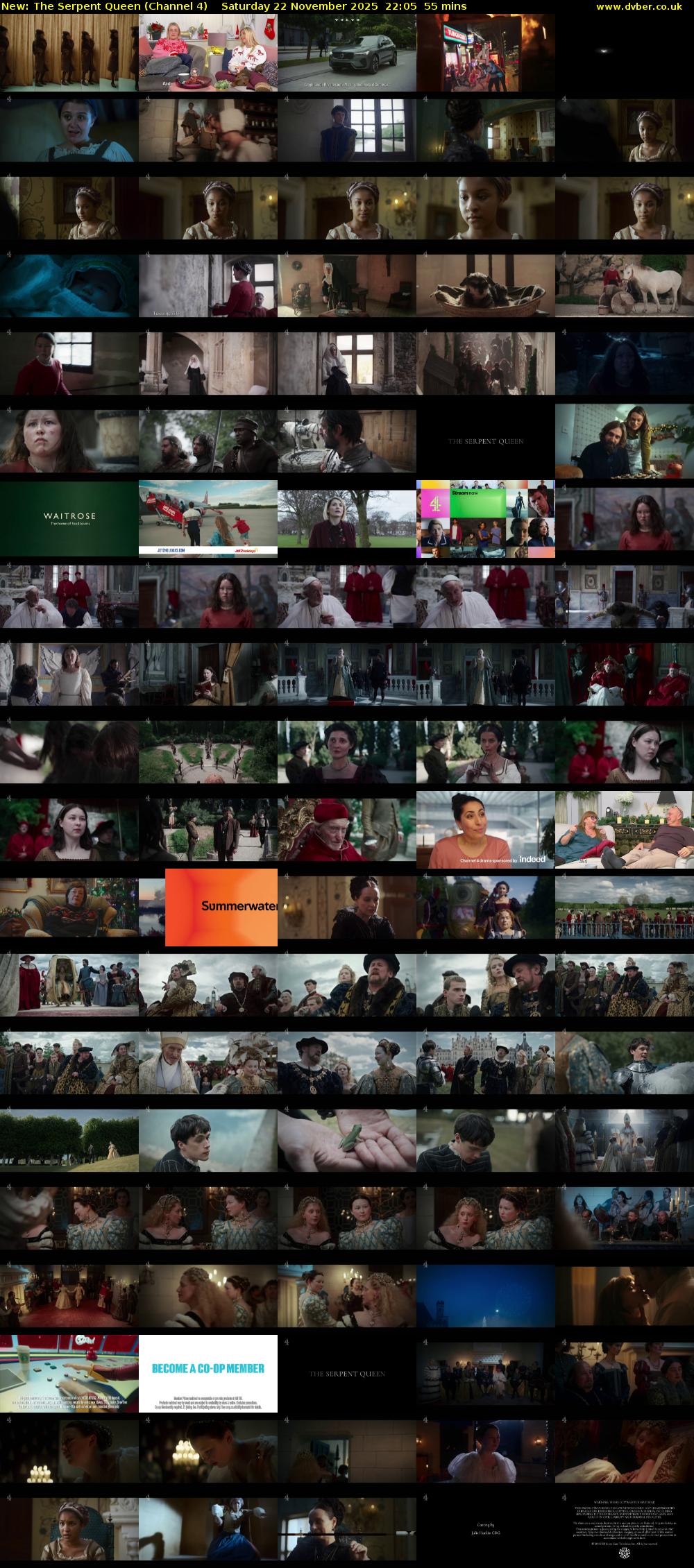 The Serpent Queen (Channel 4) Saturday 22 November 2025 22:05 - 23:00