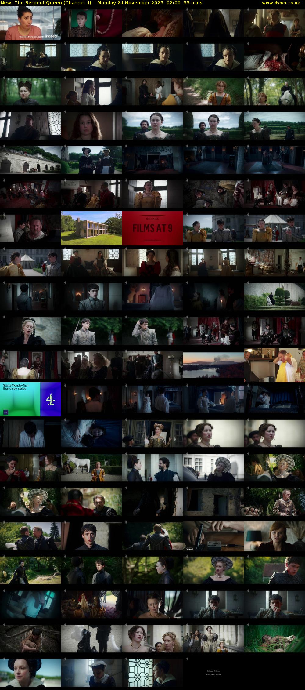 The Serpent Queen (Channel 4) Monday 24 November 2025 02:00 - 02:55