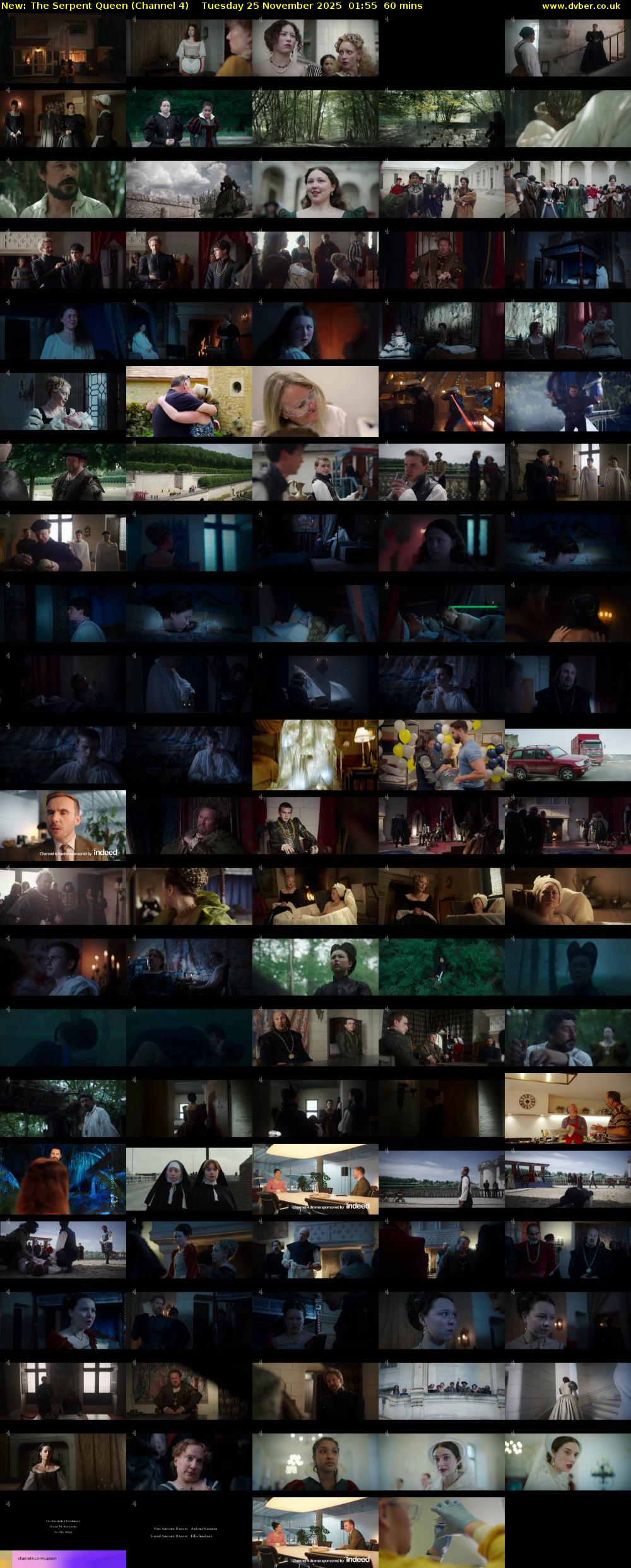 The Serpent Queen (Channel 4) Tuesday 25 November 2025 01:55 - 02:55