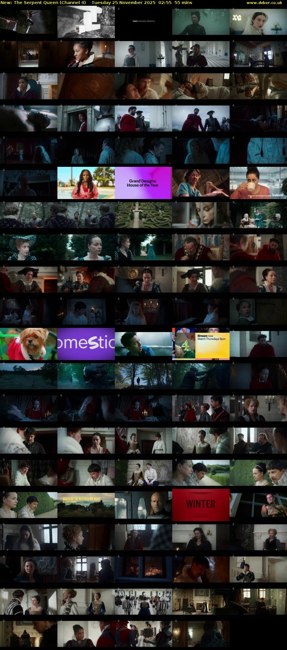 The Serpent Queen (Channel 4) Tuesday 25 November 2025 02:55 - 03:50