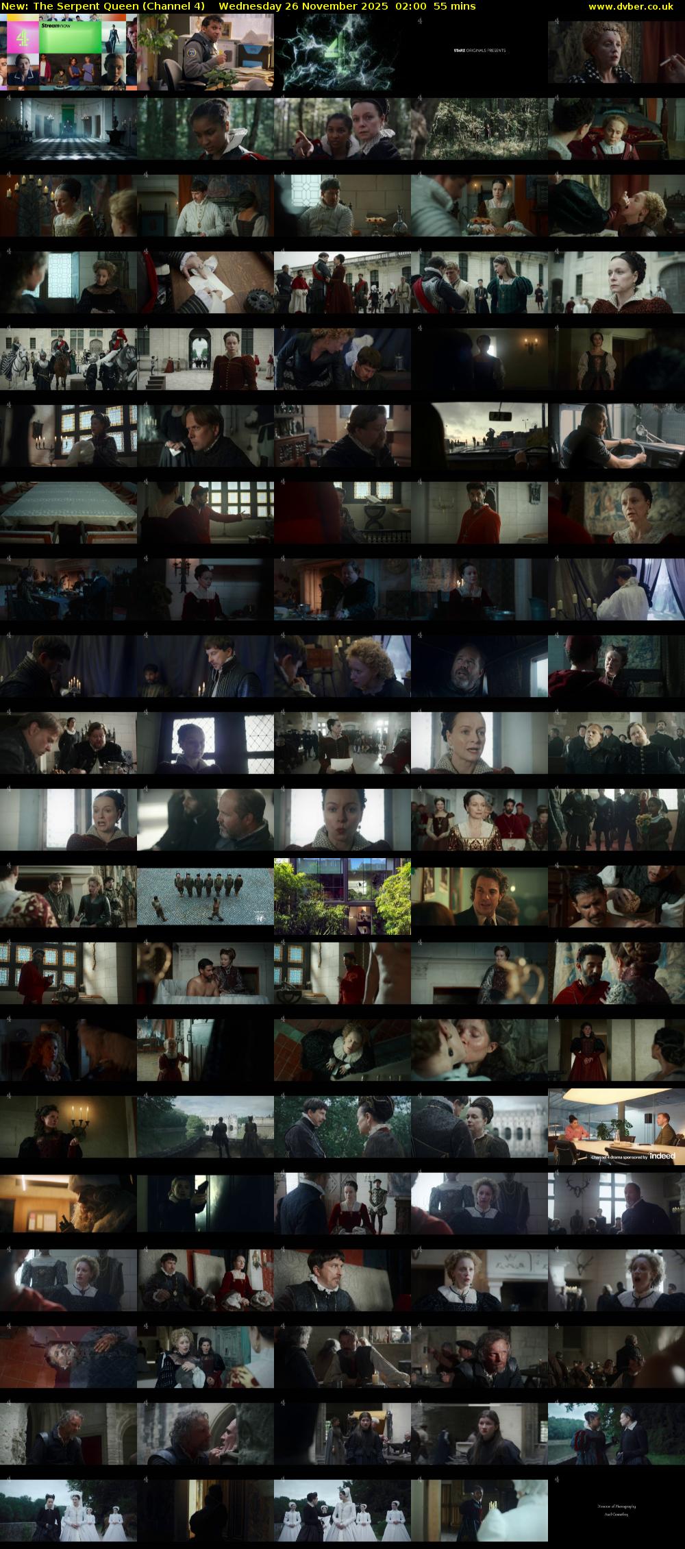 The Serpent Queen (Channel 4) Wednesday 26 November 2025 02:00 - 02:55