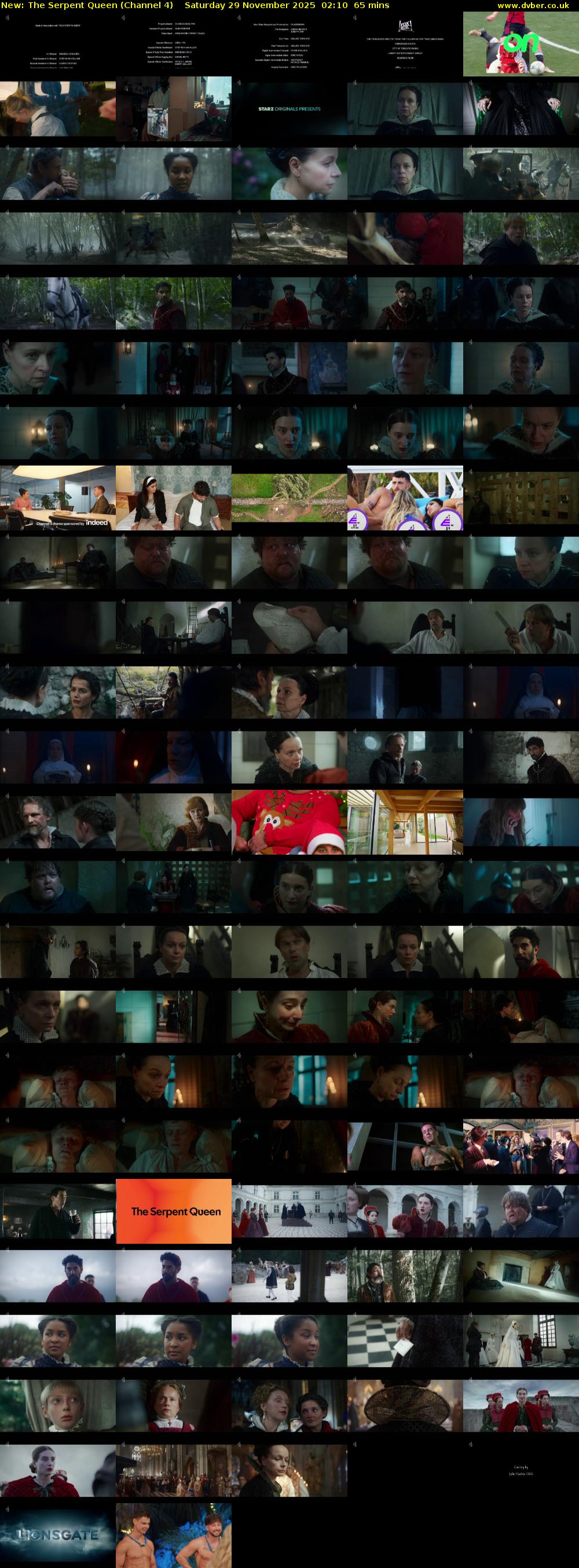 The Serpent Queen (Channel 4) Saturday 29 November 2025 02:10 - 03:15