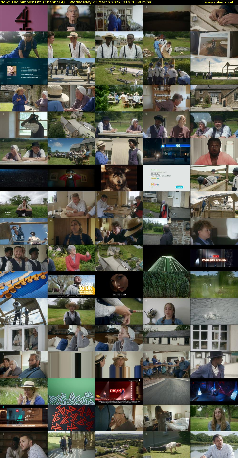 The Simpler Life (Channel 4) Wednesday 23 March 2022 21:00 - 22:00