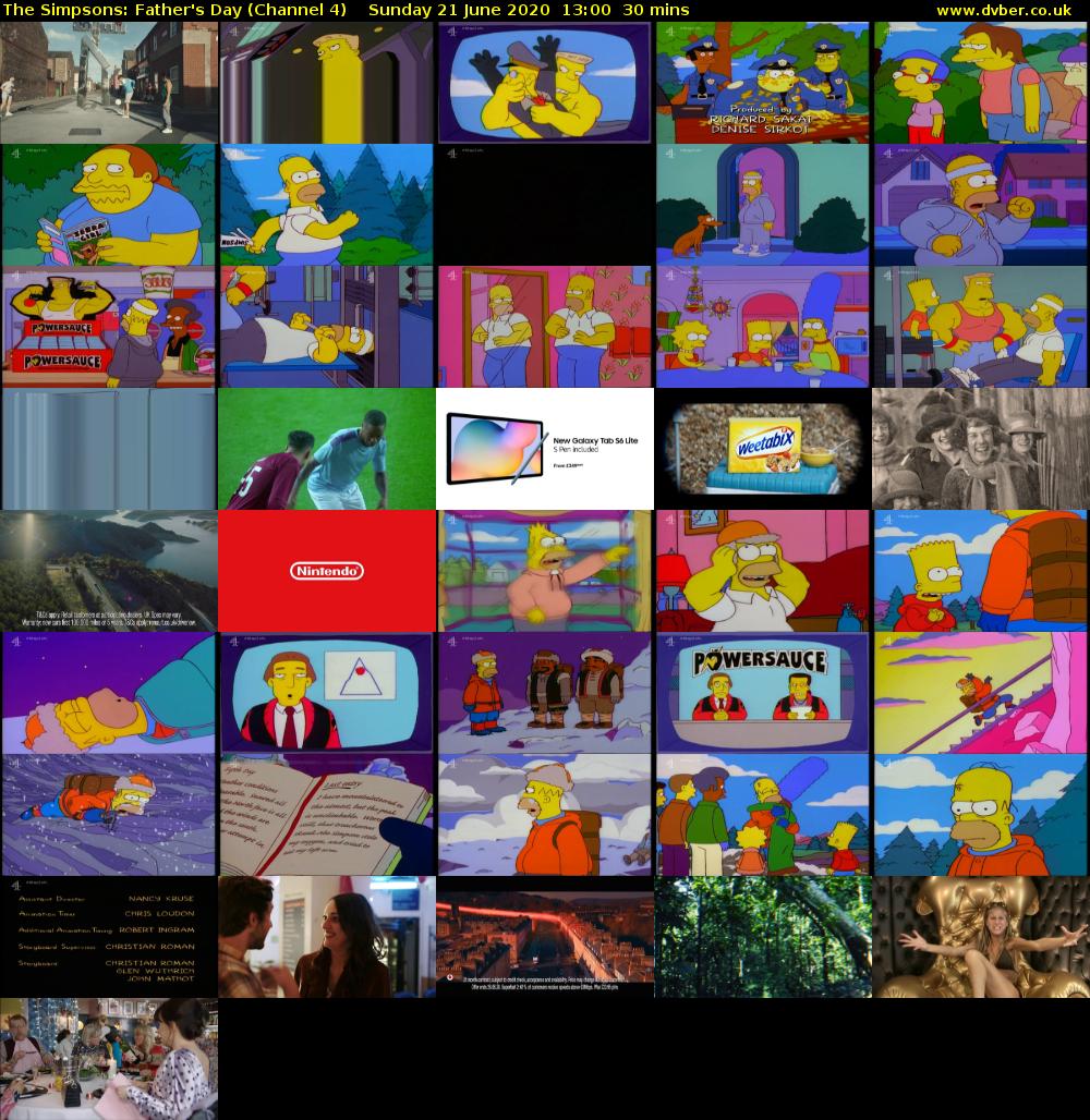 The Simpsons: Father's Day (Channel 4) Sunday 21 June 2020 13:00 - 13:30
