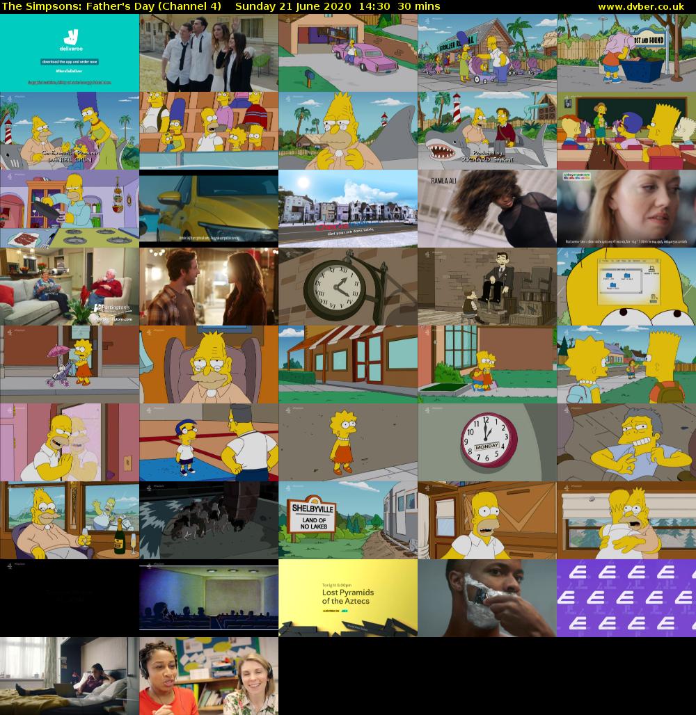 The Simpsons: Father's Day (Channel 4) Sunday 21 June 2020 14:30 - 15:00