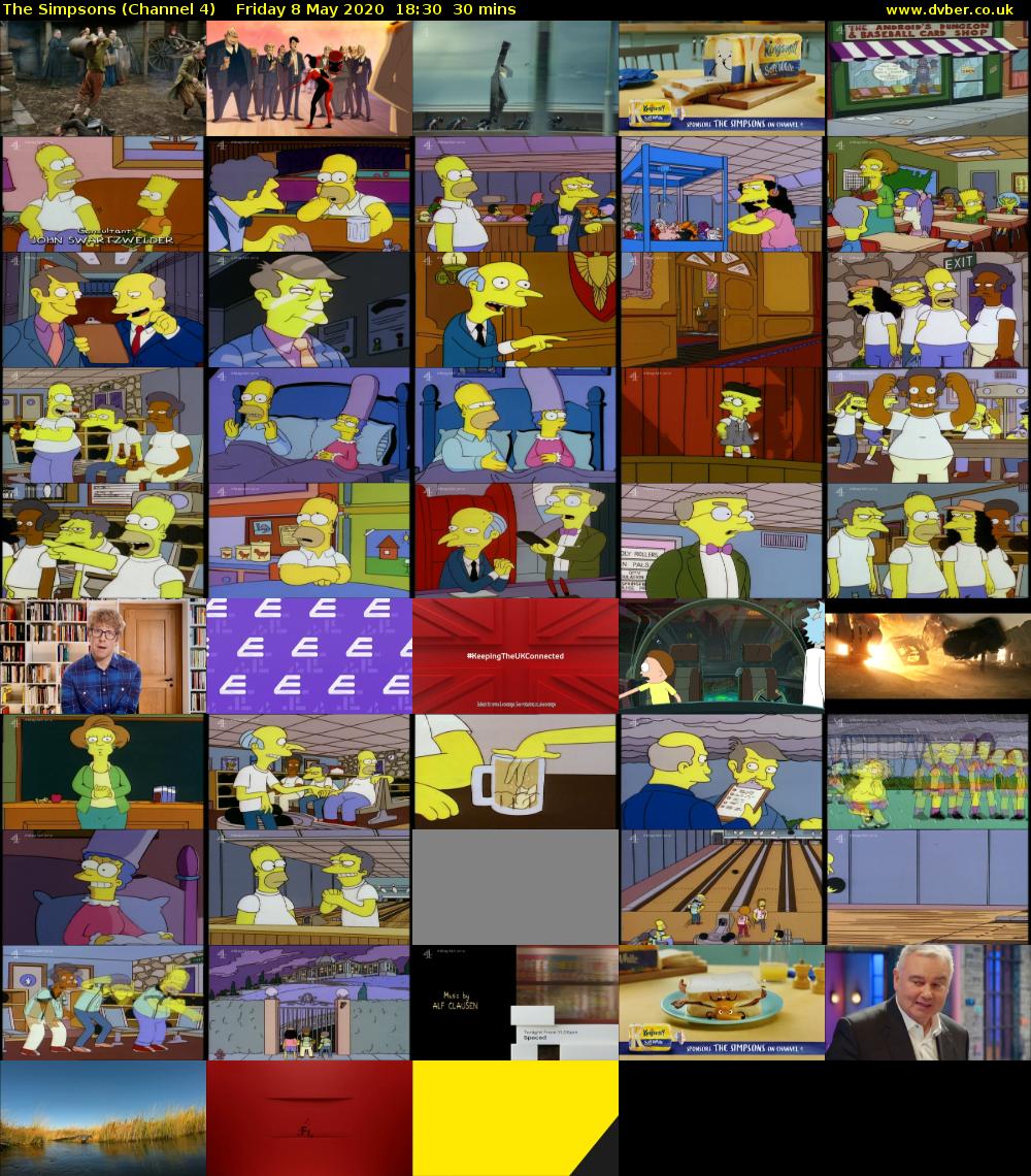 The Simpsons (Channel 4) Friday 8 May 2020 18:30 - 19:00